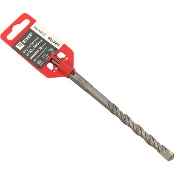 Бур по бетону EKF MASTER SDS-plus 10х160 мм (2 резца) (4S спираль)