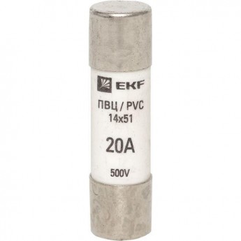 Плавкая цилиндрическая вставка EKF ПВЦ 14х51 20А 10 шт PROxima
