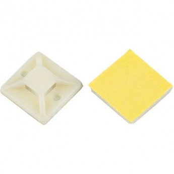 Площадка самоклеящаяся EKF PROxima 25x25 мм, белая, 20 шт